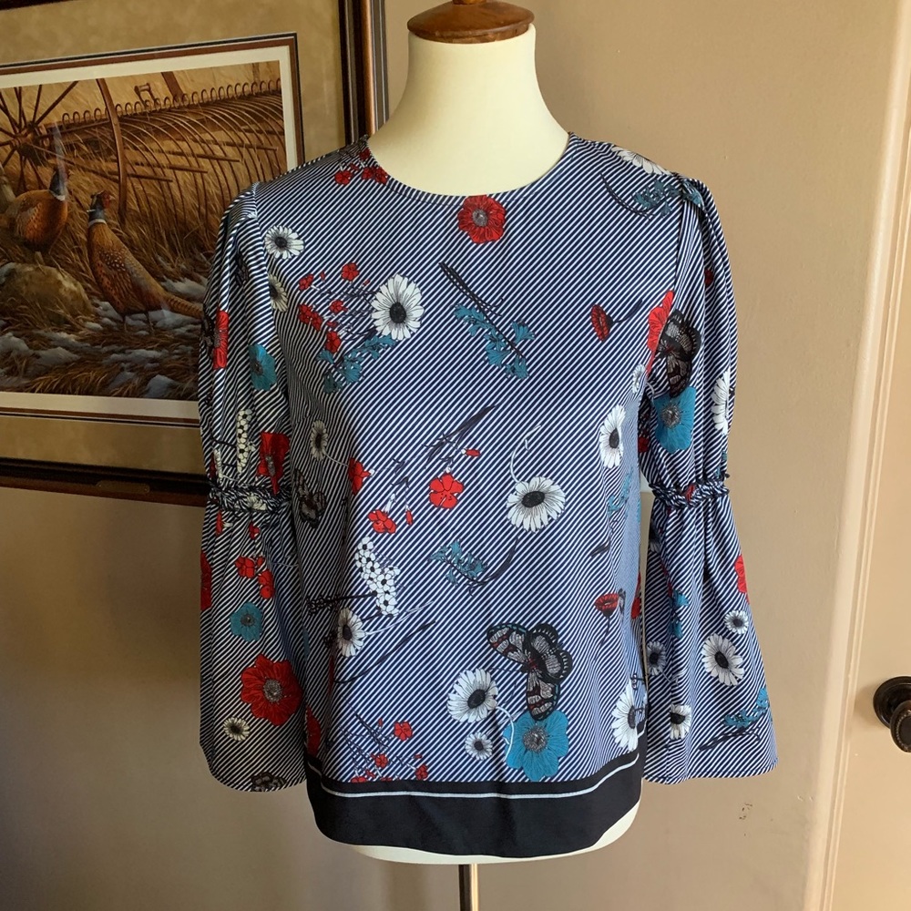 Flared Sleeves Top